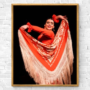 Fotografía de bailarina de flamenco