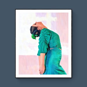 Flamenco Tänzerin Druck, Spanische Tänzerin Poster, Gitana Tänzerin Druck