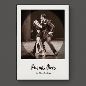 Großformatiges Tango-Poster | Tango Kunst, Tango Druck, Tango Wandkunst | Studio und Schuldekoration