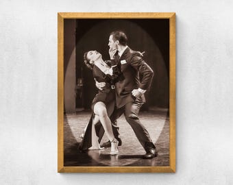 Large format Tango dancers show photography | Old hollywood glamour, Tango Wall Art | Dance Studio and School decoration