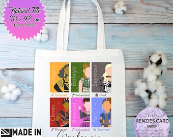 Personalised Six Musical Tote Bag. Musical Lover Tote Bag. Birthday Gift Bag Christmas Gift