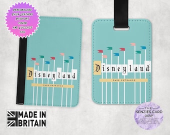 Personalized Disneyland Passport Cover & Luggage Tag Set