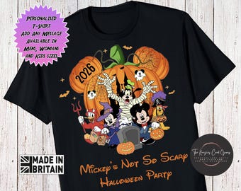 Mickey's Not-So-Scary Halloween Party 2026  Disney Trip Shirts Mickey & Minnie Halloween Shirt Halloween Disney Shirt Disney Trip T Shirt