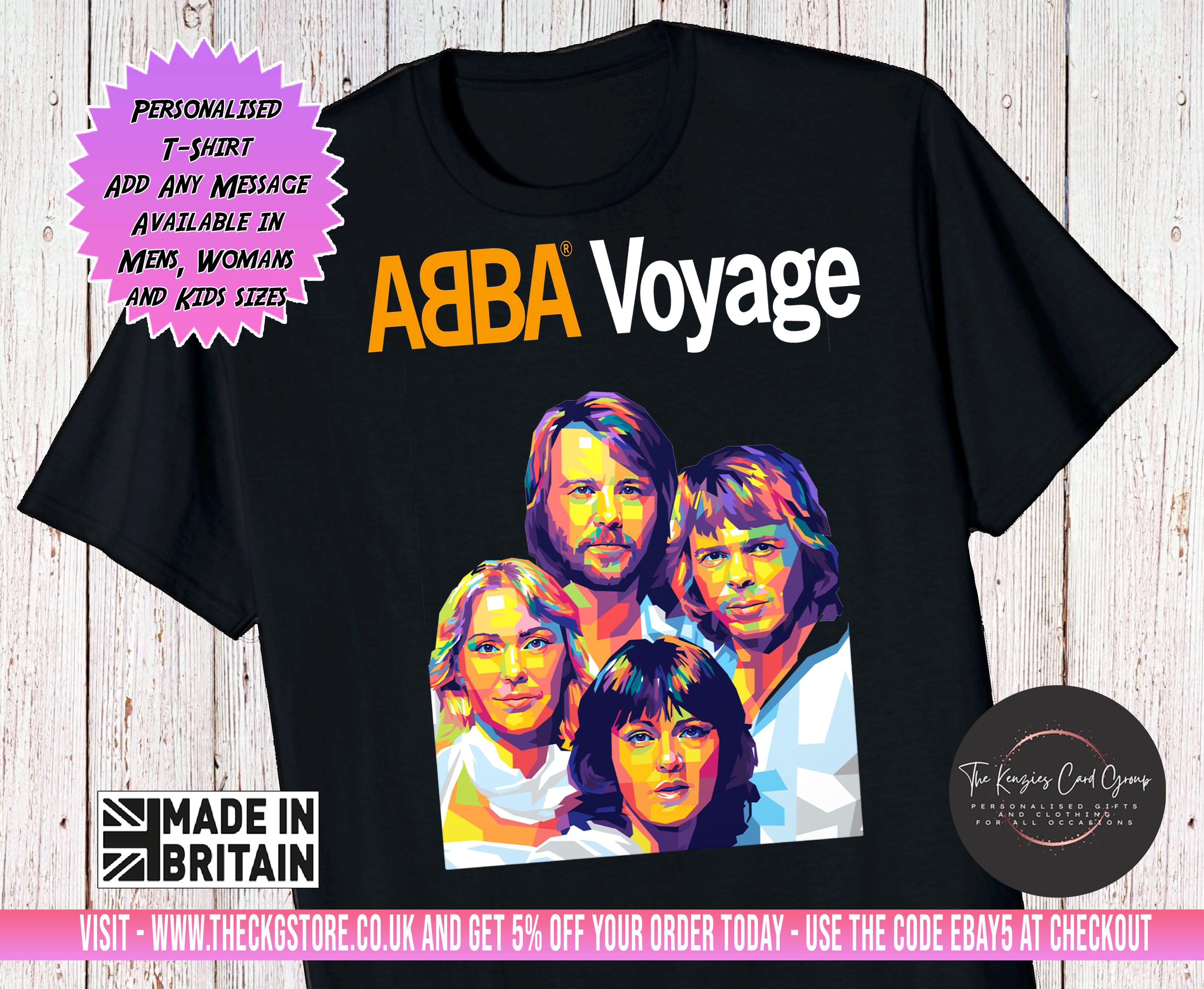 Tshirt Ideas Abba T Shirt Vintage ABBA Voyage Concert Side