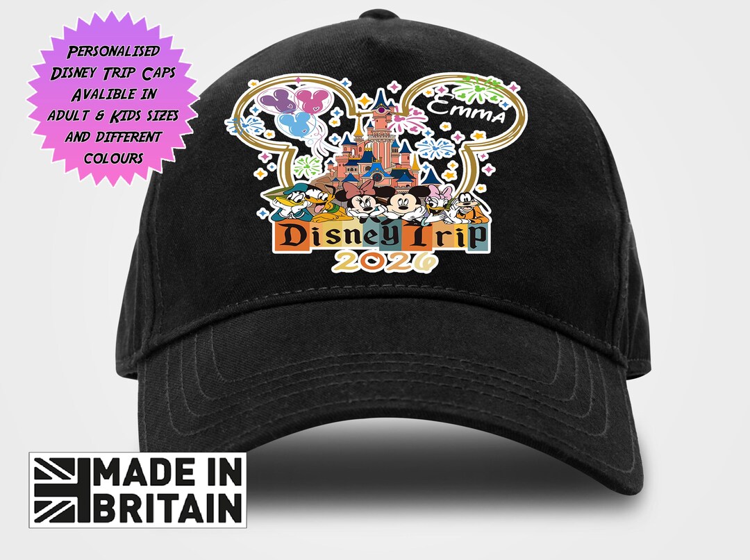 Disneyland Disney Trip Baseball Cap, Disneyworld Mickey & Minnie Cap ...