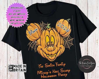 Mickey's Not-So-Scary Halloween Party 2025  Disney Trip Shirts Mickey & Minnie Halloween Shirt Halloween Disney Shirt Disney Trip T Shirt