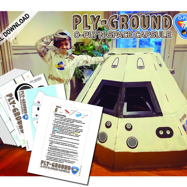 O-PLY'N Cardboard Space Capsule