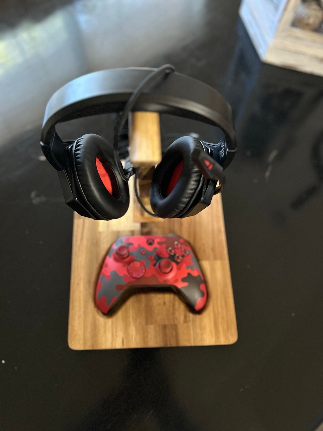 Xbox Controller & Headset Stand Custom Wood Gaming Stand Teen Boy Gamer