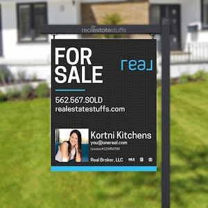 REAL Broker Real Estate For Sale Sign