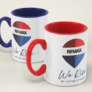 NEW Logo ReMax We Rise Colorfill Ceramic Mugs