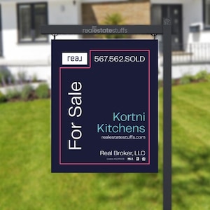 REAL Broker Real Estate for Sale Sign - Etsy