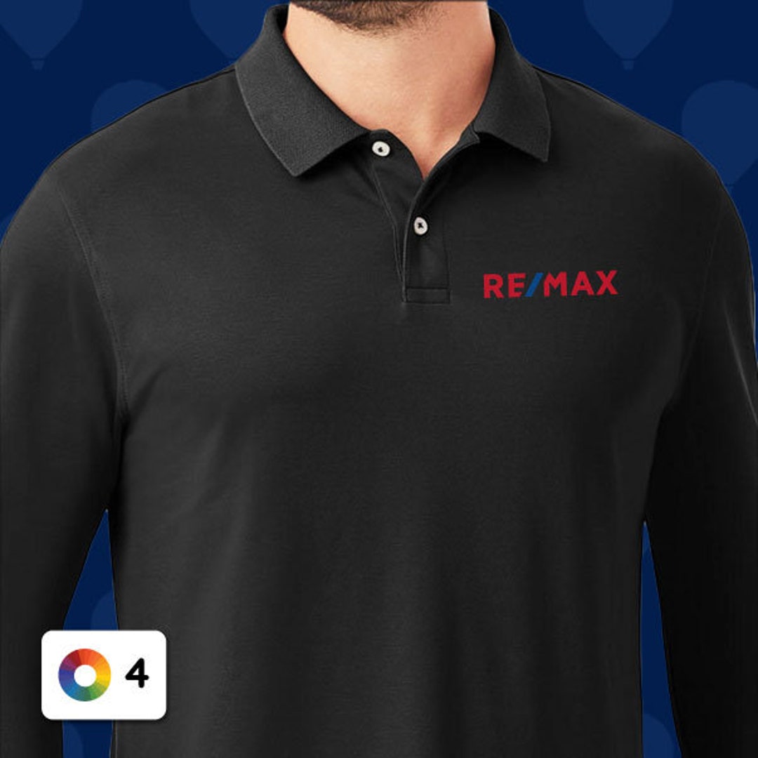 Remax Men's Long Sleeve Stretch Pique Polo - Etsy
