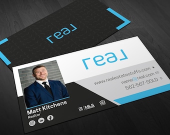 REAL Broker Brokerage Realtor Real Estate Agent Business Cards
