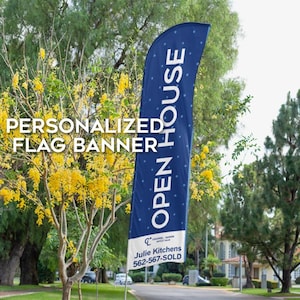 OPEN HOUSE Feather Flag Banner - for Coldwell Banker Realtors Agents Brokers