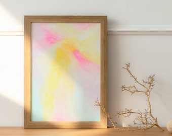 Summer pastels abstract painting