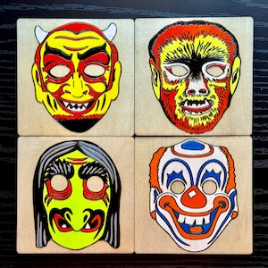 Ben Cooper Halloween Masks coaster set