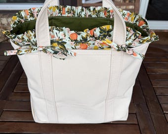 Forro para bolso Boat and Tote® de algodón hecho a mano de L.L. Bean (opciones personalizadas disponibles)