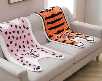 ALAZA Tiger Embroidery Artwork Area Rug Rugs Mat for Living Room Bedroom 6'x4' ALAZA Tiger Embroidery Artwork Area Rug Rugs Mat for Living Room Bedroom 6'x4'