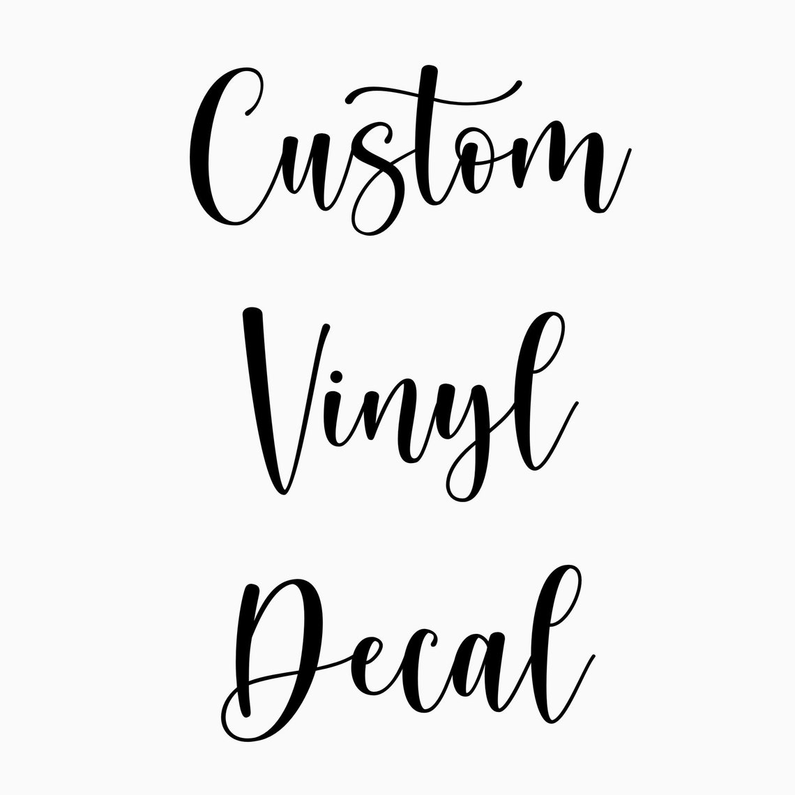 Small Custom Decal Create Your Own Decal Personalized Etsy