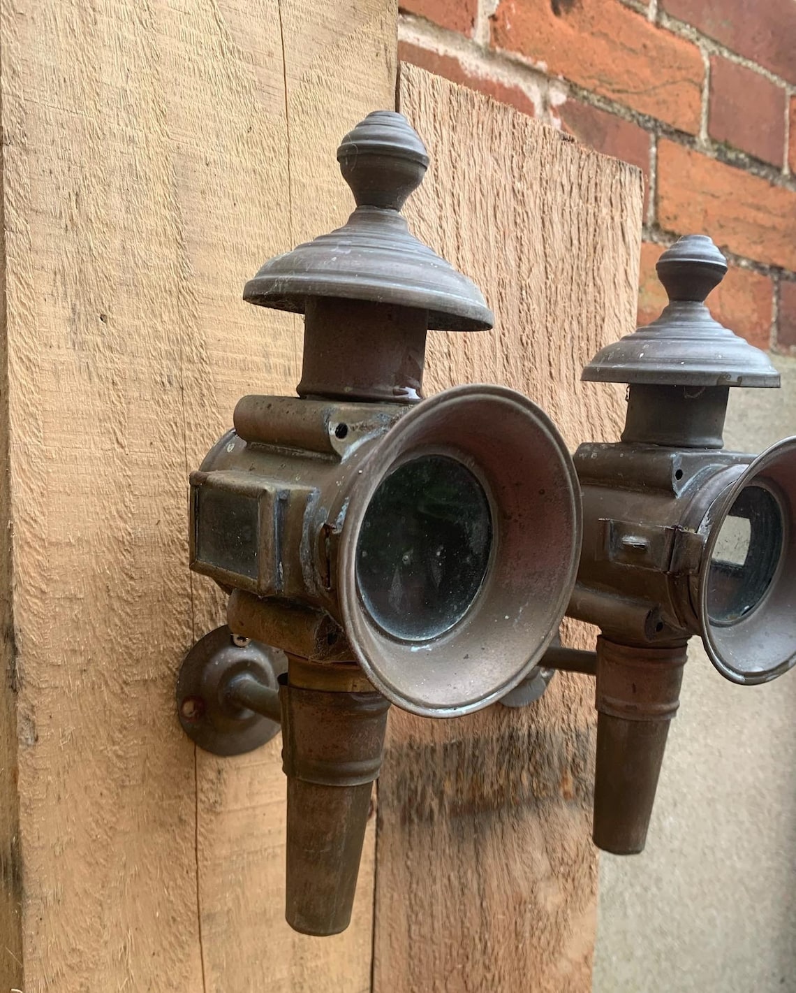 Antique Brass carriage lamps C1800s Etsy