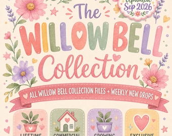 Clipart Collection Bundle, Lifetime Access + Weekly Updates, Commercial Use PNG, Whimsical Seasonal Clip Art, Growing Collection