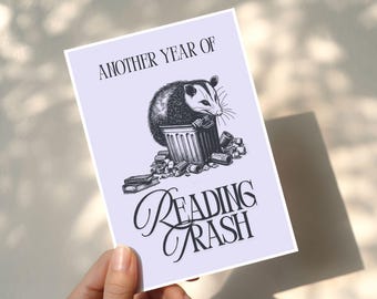 Another Year of Reading Trash | Book Lover Birthday Card