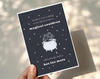 Romantasy Birthday Card: Fae Mate Booktok Gift