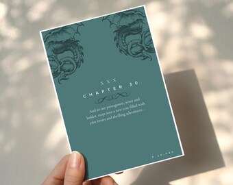 30th Birthday Card | Chapter 30 Card for Book Lovers | Bookish Gift