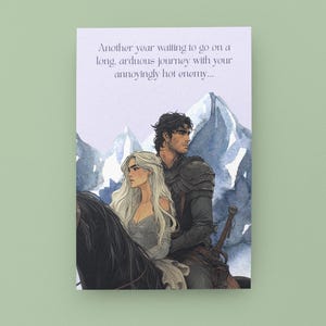Enemies to Lovers Birthday Card | Bookish Birthday Card | Romantasy Birthday Card | Fantasy Romance Card | Only One Bed Trope | Booktok Gift