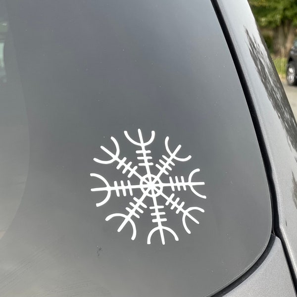 Helm of awe (Aegishjalmur) Window Decal