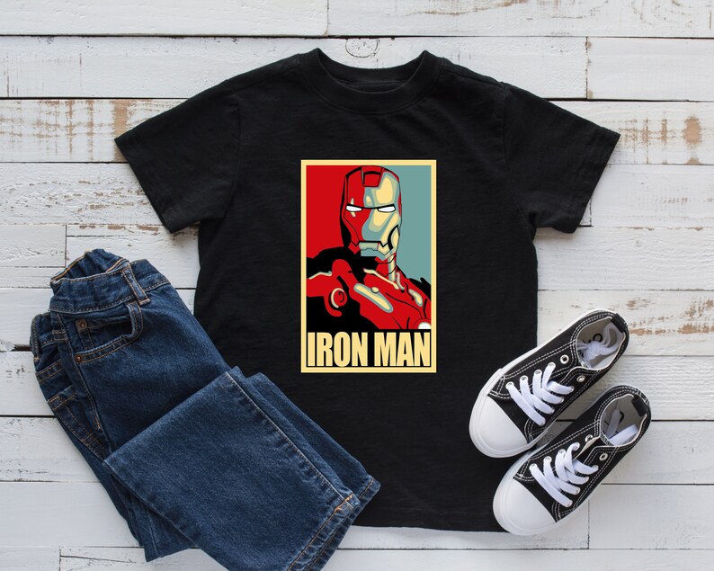 gift for him Retro Ironman T-shirt 100/%cotton unisex Tee