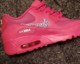 Custom Hot Pink Bling Nike air max taglia 6.5