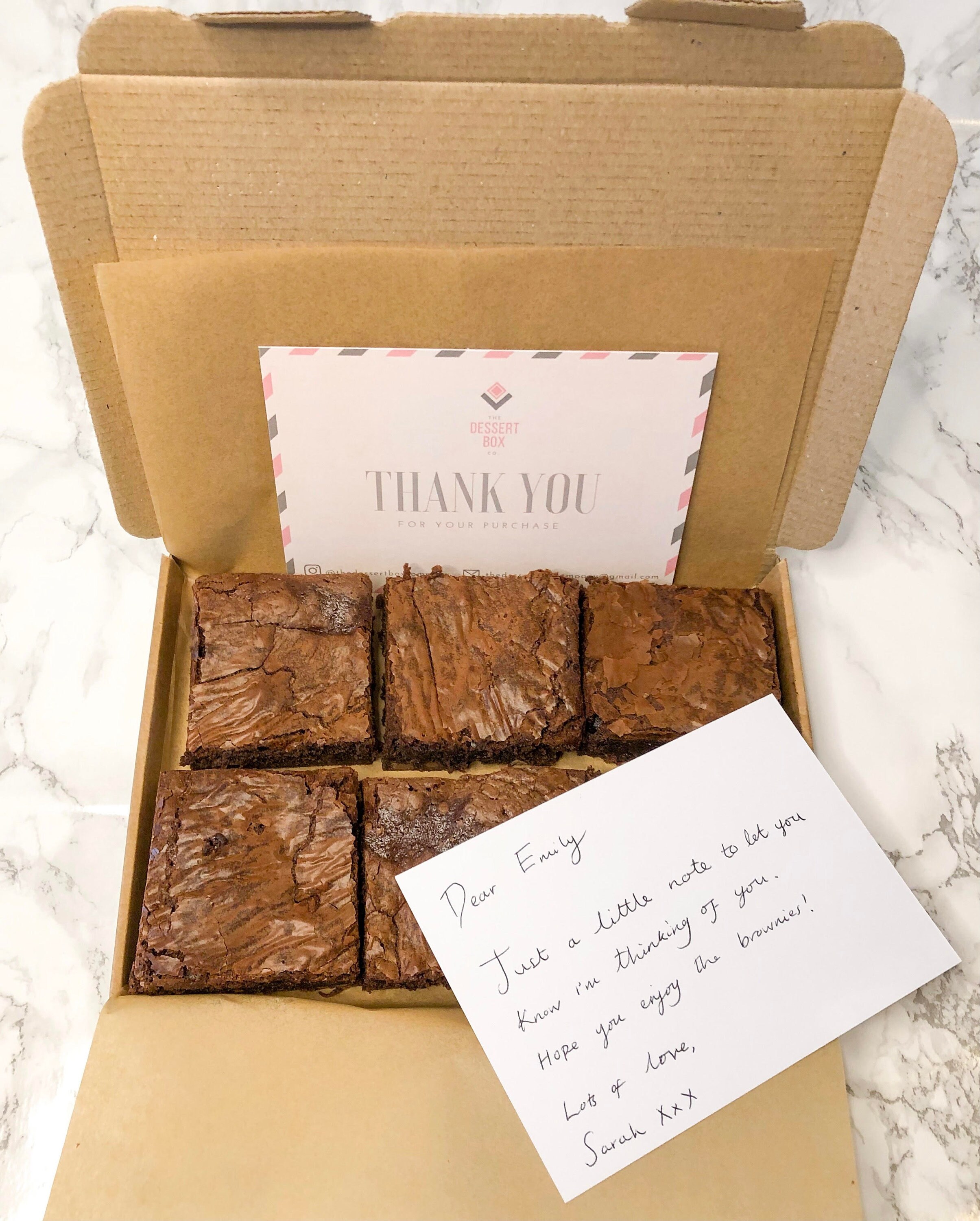 Postal Brownies Letter Box Brownies Treat Boxes Edible Etsy