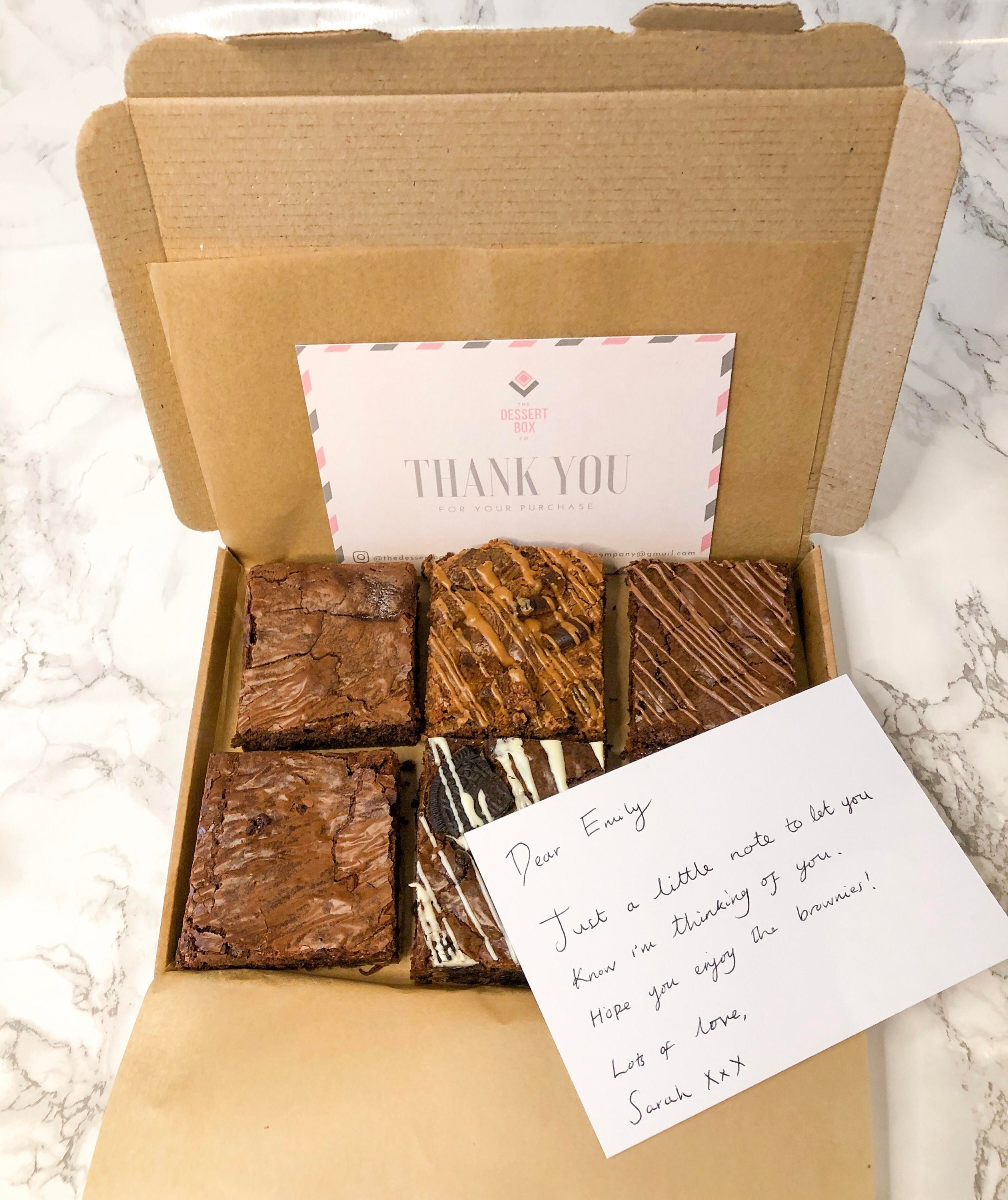 Postal Brownies Letter Box Brownies Treat Boxes Edible Etsy