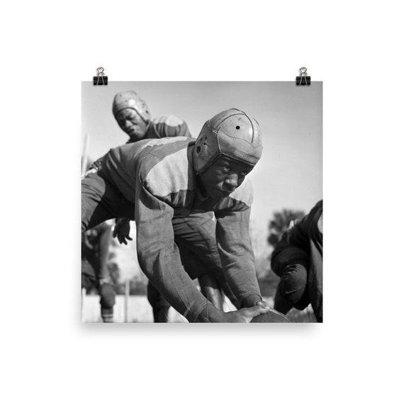 Vintage Football Print | 1943 African American Athlete Photo - Etsy