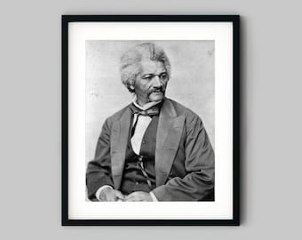 Frederick Douglass Portrait – Black and White Fine Art Print