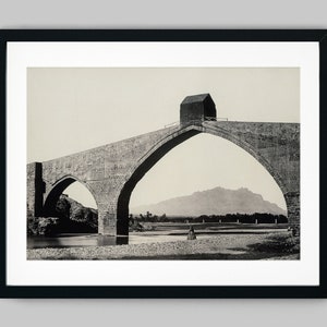 Devil&#39;s Bridge Historic Catalonia Architecture work Spain Black and White Photography Fine Art Print - Wall Decor