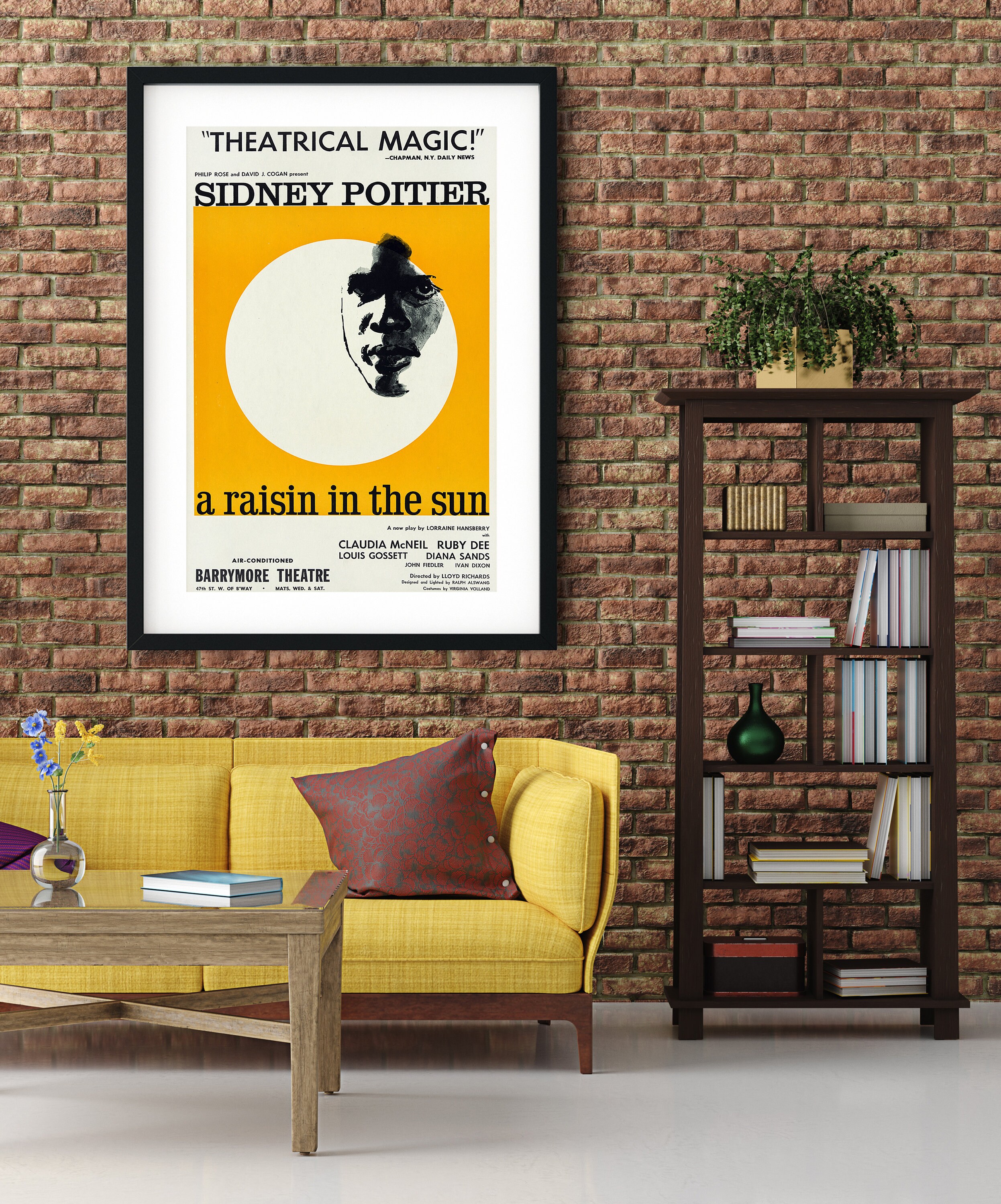 Motion Picture Poster for a Raisin in the Sun Shows the Face of an ...