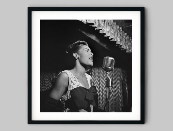 Billie Holiday Fine Art Print – Vintage Black and White Photography