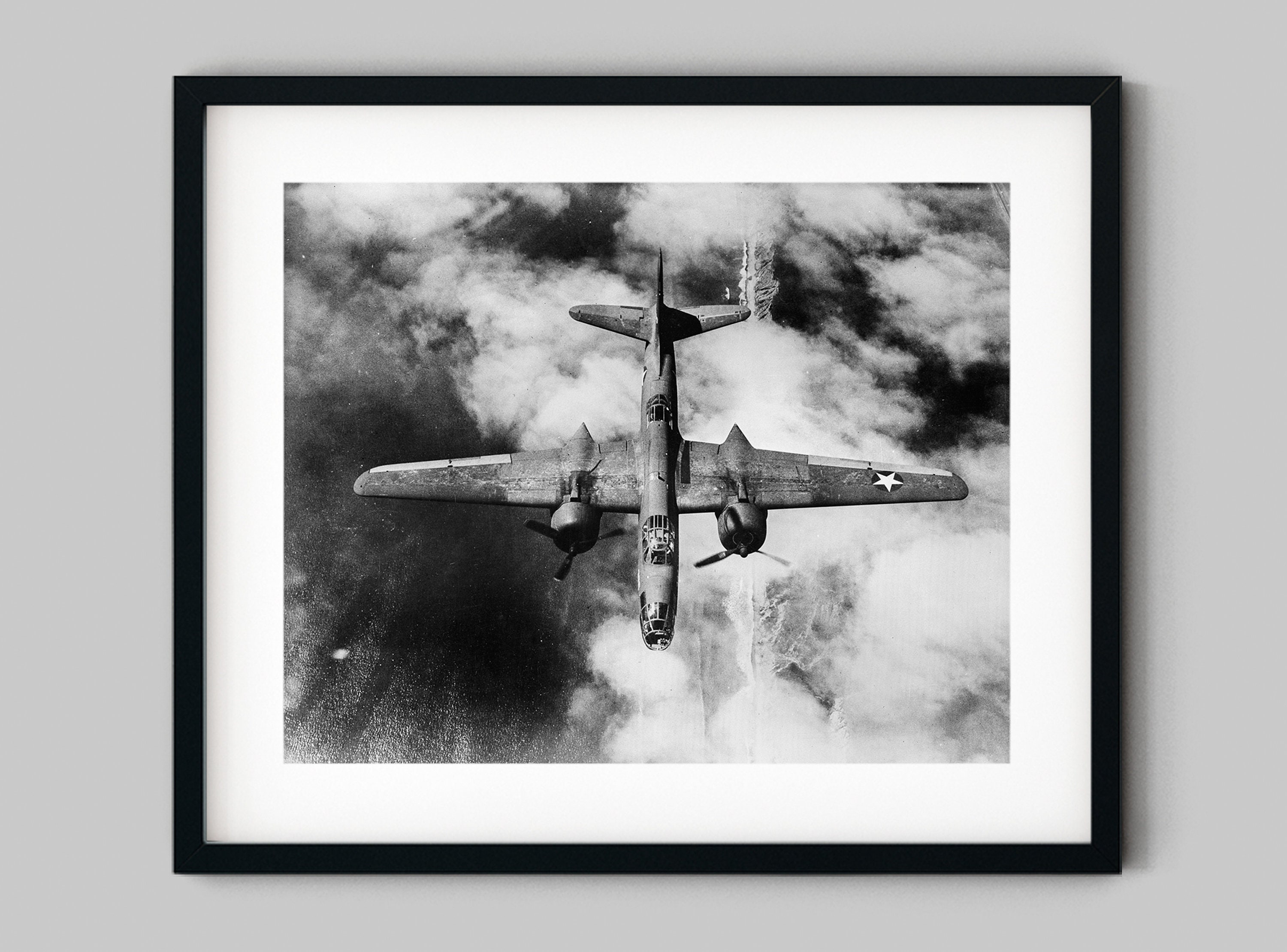 第二次世界大戦の飛行機写真プリント - ダグラス A-20 爆撃機、軍用