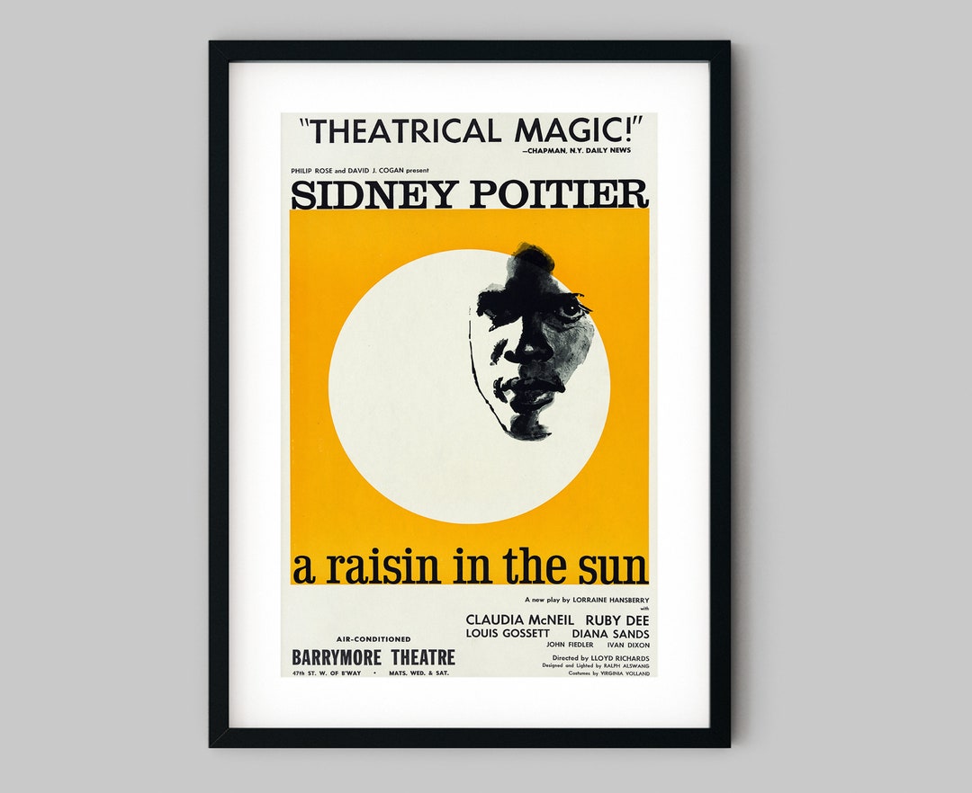 A Raisin in the Sun Movie Poster – Sidney Poitier Fine Art Print - Etsy