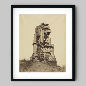 Greek historic monument in Athens Greece Black and White Photography Fine Art Print - Wall Decor