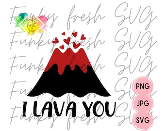 I Lava You Valentine SVG/PNG/JPG | Free Commercial Use | Digital Cut File For Cricut/Silhouette