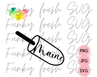 Maine Buoy SVG/PNG/JPG | Free Commercial Use | Digital Cut File For Cricut/Silhouette