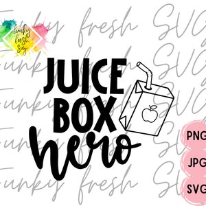 Juice Box Held SVG/PNG/JPG | Kostenlose kommerzielle Nutzung | Digital geschnittene Datei für Cricut/Silhouette