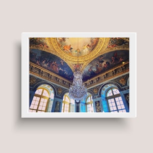 Palace of Versailles Chandelier Photography Digital Download Wall Art