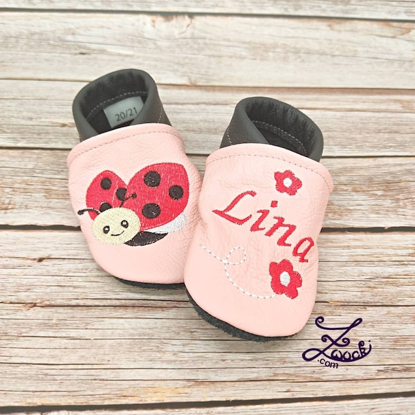 Zwucki Shop Zwucki Lederpuschen Mit Namen Personalisierte