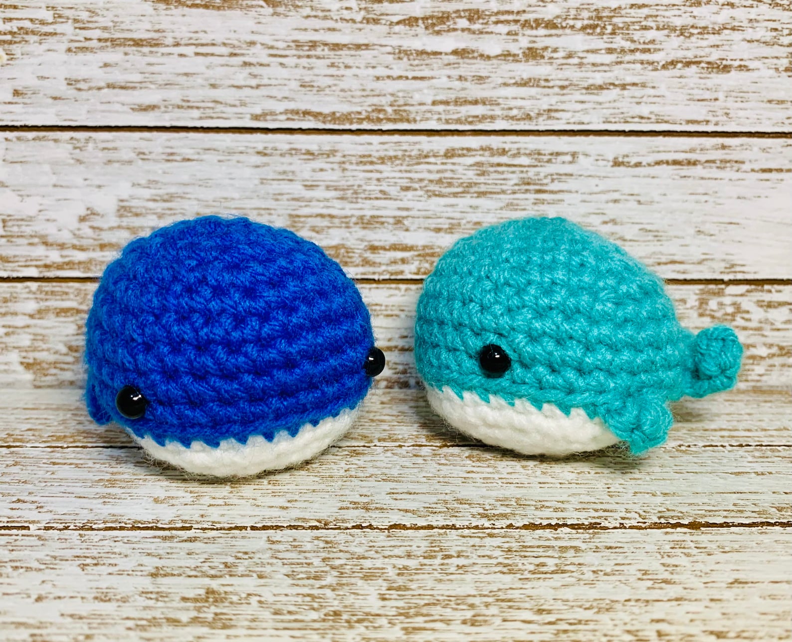 Crocheted Mini Whale Keychain or Freestanding Etsy