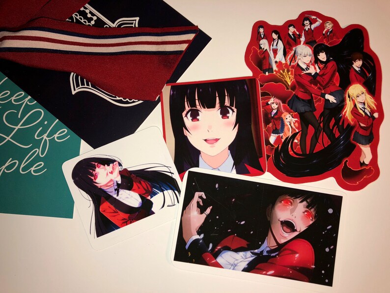 Kakegurui compulsive gambler sticker set anime sticker set jabami Yumeko Mary Saotome kirari Momobami laptop stickers