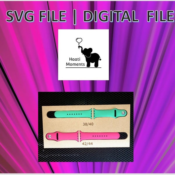 Apple Watch Bands Jig, Watch Jig, Apple Watch Jig ,SVG file, Instant Download, Digital File, Glowforge 38/40, 42/44